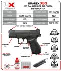 Umarex Xbg  177 Cal Air Pistol Bb Gun W  Bb Jug  5 Co2   Speedloader  2254804 