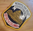 Metropolitan Police District Of Columbia 3d Routed Patch Sign Plaque Custom