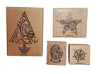 Stampin    Up  Scandinavian Season Christmas Winter Wood Mounted Rubber Stamp Set