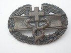 Wwii U s  Army Combat Medical Badge Cmb Sterling Silver Pin Back Vintage Ww2