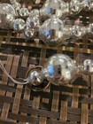 Vtg Mercury Glass Garland Fasceted-silver Bead 66  Please Read