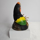 Vibrant Toucan Figurine Hand Painted Tropical Decor Jungle Art Resin Bird 5 5   