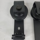 Qty 3 Unbranded Straight Barn Door Rollers 11-3 7  X 2-3 4  Matte Black