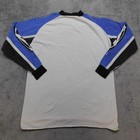 Hole Vintage Answer Motocross Race Shirt Mens Medium Blue Single Stitch 90s Usa
