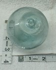 Sn382 Authentic Japanese Glass Fishing Float Light Green 3   Alaska Marked 2