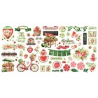 Graphic 45   Sunshine On My Mind   Ephemera Assortment   59 Pieces