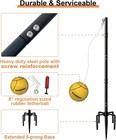 Garbuildman Tetherball Set With Ball   Rope For Outdoor 8 75 Ft  Black 