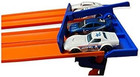 Track Clamp With 4 Lane Start Gate   Compatible With Hot Wheels Track  blue oran