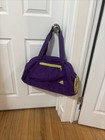 8 5 10 Genuine Oem Adidas Large Athletic Duffel Gym Bag Three Stripe Purple Lime