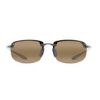 New Maui Jim Ho okipa Black Nylon Wraparound Bronze Unisex Sunglasses H407-02