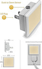 2 X Plug In Led Night Light 3000k Soft White  3w Bright Auto Dusk To Dawn Sensor