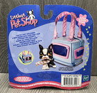 2005 Lps Littlest Pet Shop Portable Pets Carry Case Bobblin  Head Boston Terrier