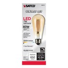 Satco S9579 - 7 Watt St19 Led Vintage Amber Light Bulbs - 2000k   6 Pack 