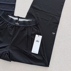 Alo Yoga Suit Up Trouser Black Wide Leg Pants Nwt Xxs Xs S M Boxer Waist