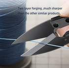 2pcs Stainless Thread Scissors T10 Carbon Steel Blade Sewing Nippers - New