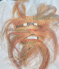 Vintage Mexican  Popote Mask Folk Art Woven Indigenous Tribal Wall Hanging