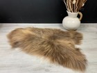 Natural Icelandic Sheepskin Rug Pelt  Natural Sheepskin Pet Dog Bed Seat Cover
