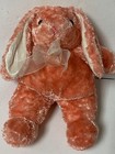 Dan Dee Collectors Choice Shiny Bunny Peachy Orange Floppy Easter Plush Rare 14   