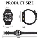 Mens Smart Watch Call  With Bluetooth  Gps  Fitness Tracker  Health Monitor