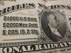 Mexico 1907 Ferrocarriles Nacionales   1000 Dollars Gold Bond Loan Pass Co Abnc