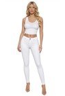 Women s Skinny Denim Jeans  High Waist Stretch Pants  Casual Fashion Trousers