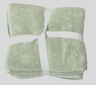Nwt Set Of 2  Hotel 100  Cotton Absorbent Soft Hand Towels Lt Green 16 X 26 In