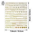 0 5 Inch Small Letter Sticker  Golden Vinyl Self Adhesive Inch  Gold 