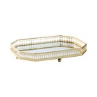 Minimalist Gold Mirror Tray For Vanity Table Decor And Cosmetic Storage
