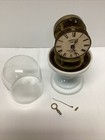 Antiqu Rare Terryville Clock Co Balance Wheel Candlestick Dome Desk Clock repair