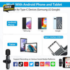 2 Pack Mini Wireless Microphone Type C For 15-16 Android Phone Usb C Tiny
