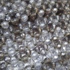 Vintage Small Portable Silver And Gray Beaded Handbag Purse 6x10  Cute