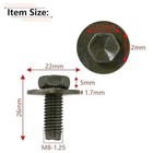 8pcs Skid Plate Splash Shield Cover Bolts Compatible With 4runner Tacoma Tundra