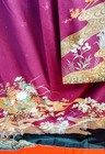 Kimono Furisode Purple Floral Pattern