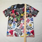 Nba All Over Print Logo T-shirt Men s Xl Multi-color Basketball Teams Tee