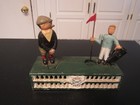 Vintage Birdie Putt Cast Iron Golf Mechanical Coin Bank Original - Video Tested