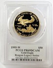 1995 W Gold Reagan Legacy American Eagle  50 Coin 1oz Pcgs Pr 69 Dcam