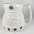Vintage Starbucks 3d Around The World Globe Travel Coffee Mug Cup Tumbler