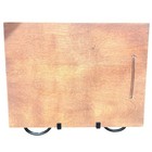 Vintage Large Wooden Scrapbook Handmade W Leather Tie And Unused Pages