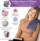 Microwavable Heating Pad Neck Shoulder Back Pain Relief Moist Heat Wrap 6x16 Gra