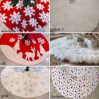 New Holiday X-mas Luxury Plush Tree Skirt 36  48  Christmas Tree Skirt Tree Ring