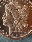 1 Oz  999 Fine Copper Round Of Morgan Dollar Coin     in Capsule  