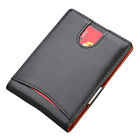 Mens Slim Wallet Minimalist Thin Front Pocket Leather Card Holder Rfid Blocking