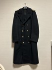 Vintage Us Navy Officer   s Long Overcoat Captain Bridge Coat -read