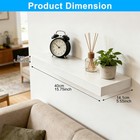 4 Pack Floating Shelves For Wall  15 75inch  Wall-mounted Shelves With Brackets