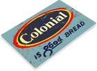 Tin Sign Colonial Bread  Kitchen  Cottage  Farm  Bakery  Retro  Metal Decor A300