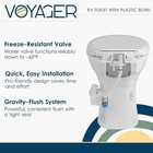 Voyager Rv Toilet With Freezable Water Valve - Perfect For Winter Use 