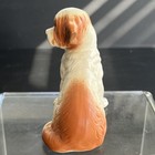 Vintage Lefton St Bernard Porcelain Sitting Dog Figurine H8081