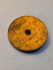 Antique Solid Brass Shank Button High Relief Dog Head Sporting Hunting 1 5 