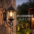 20  Bubble Glass Outdoor Wall Led Light Dusk To Dawn Sconce Exterior Fixture Ul