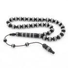 Tibet Silver Inlay Decorated Kuka Tree 33 Islamic Prayer Beads Tesbih 201334